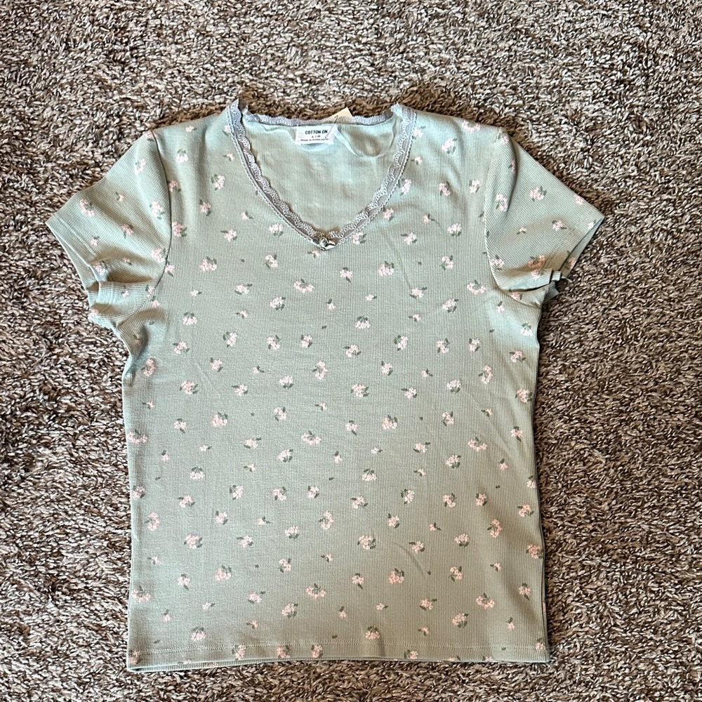 Cotton On Floral Baby Tee